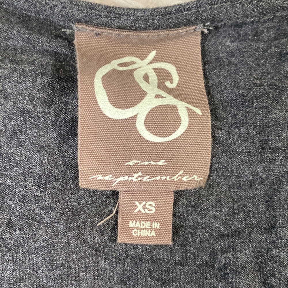 One September • Heather Grey Braided Babydoll Tank Rayon - Picture 2 of 6